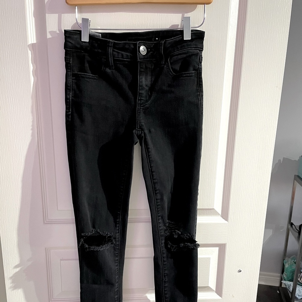 American eagle ripped jeggings
